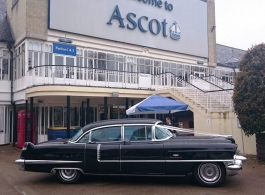 1956 Black Cadillac for weddings in Woking